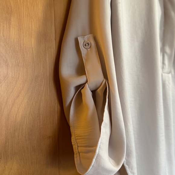 Silky Asymmetrical Hem Tunic / Blouse "Stone" - Picture 3 of 6